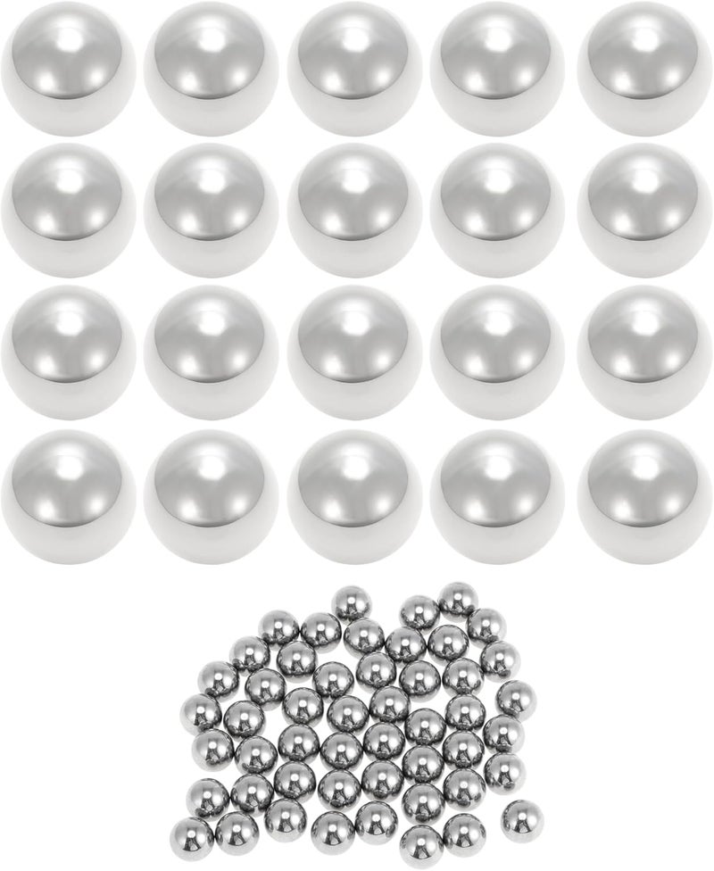HEROFFIX 12.3mm Bearing Ball Bearing Steel G16 Precision Ball Silver Tone 50 Pcs - Image 1